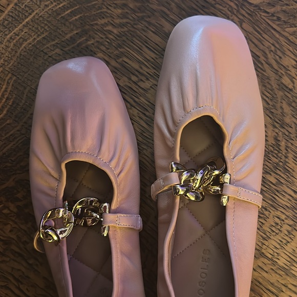 Chain Strap Ballet Flats - Picture 2 of 6
